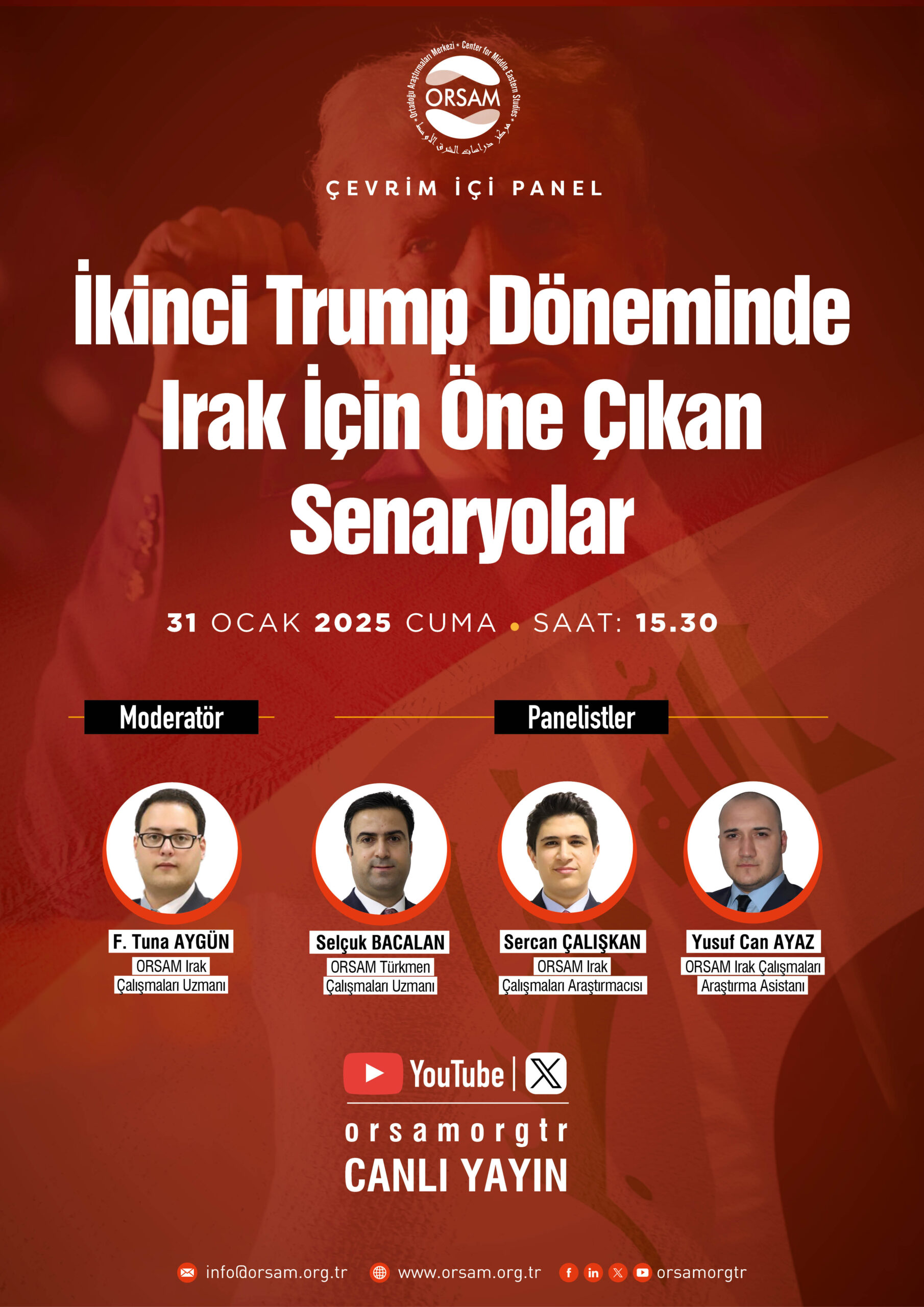 “İkinci Trump Döneminde Irak İçin Öne Çıkan Senaryolar” Panel Değerlendirmesi